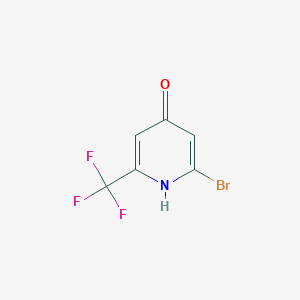 molecular formula C6H3BrF3NO B1412059 2-Bromo-4-hydroxy-6-(trifluoromethyl)pyridine CAS No. 1211535-77-1