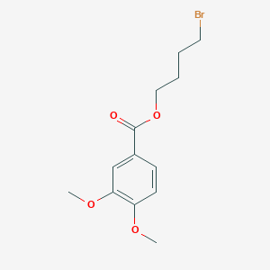 molecular formula C13H17BrO4 B14120596 4-Bromobutyl 3,4-dimethoxybenzoate 