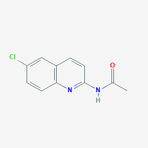 molecular formula C11H9ClN2O B14120598 N-(6-Chloroquinolin-2-yl)acetamide 