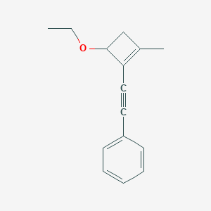[(4-Ethoxy-2-methyl-1-cyclobuten-1-yl)ethynyl]benzene