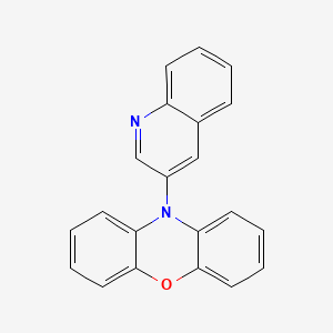molecular formula C21H14N2O B14120603 10-(Quinolin-3-yl)-10H-phenoxazine 