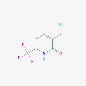 molecular formula C7H5ClF3NO B1412064 3-Chloromethyl-2-hydroxy-6-(trifluoromethyl)pyridine CAS No. 1227584-78-2