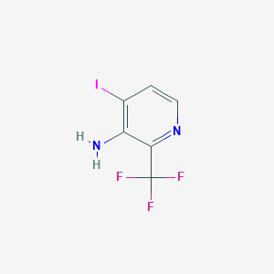molecular formula C6H4F3IN2 B1412074 4-Iodo-2-(trifluoromethyl)pyridin-3-amine CAS No. 1227509-56-9
