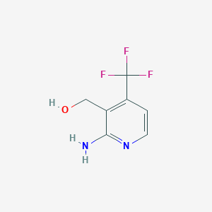 molecular formula C7H7F3N2O B1412076 2-Amino-4-(trifluoromethyl)pyridine-3-methanol CAS No. 1228898-40-5