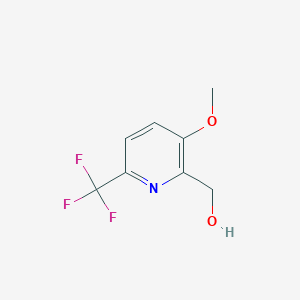 molecular formula C8H8F3NO2 B1412091 3-Methoxy-6-(trifluoromethyl)pyridine-2-methanol CAS No. 1227573-92-3