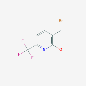 molecular formula C8H7BrF3NO B1412093 3-Bromomethyl-2-methoxy-6-(trifluoromethyl)pyridine CAS No. 1227576-02-4
