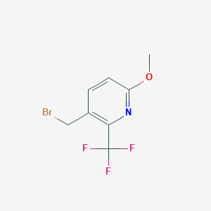 B1412094 3-Bromomethyl-6-methoxy-2-(trifluoromethyl)pyridine CAS No. 1227496-52-7