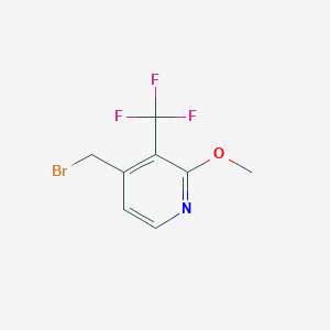 molecular formula C8H7BrF3NO B1412095 4-Bromomethyl-2-methoxy-3-(trifluoromethyl)pyridine CAS No. 1227572-39-5