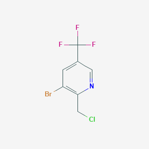 molecular formula C7H4BrClF3N B1412100 3-Bromo-2-chloromethyl-5-(trifluoromethyl)pyridine CAS No. 1227489-69-1