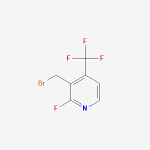molecular formula C7H4BrF4N B1412103 3-Bromomethyl-2-fluoro-4-(trifluoromethyl)pyridine CAS No. 1227575-50-9