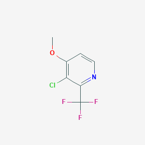 molecular formula C7H5ClF3NO B1412108 3-Chloro-4-methoxy-2-(trifluoromethyl)pyridine CAS No. 1227516-67-7