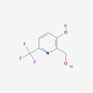 molecular formula C7H6F3NO2 B1412110 3-Hydroxy-6-(trifluoromethyl)pyridine-2-methanol CAS No. 1227563-09-8