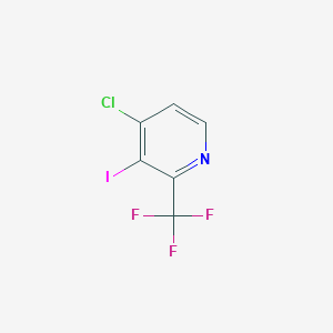 molecular formula C6H2ClF3IN B1412114 4-Chloro-3-iodo-2-(trifluoromethyl)pyridine CAS No. 1227603-67-9