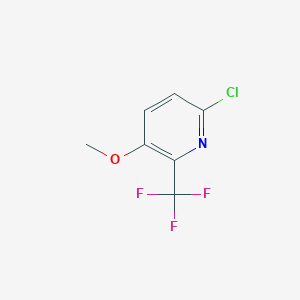 molecular formula C7H5ClF3NO B1412115 6-Chloro-3-methoxy-2-(trifluoromethyl)pyridine CAS No. 1227594-33-3