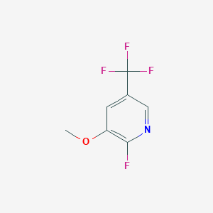 molecular formula C7H5F4NO B1412117 2-Fluoro-3-methoxy-5-(trifluoromethyl)pyridine CAS No. 1227597-95-6