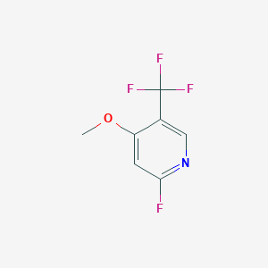 molecular formula C7H5F4NO B1412118 2-Fluoro-4-methoxy-5-(trifluoromethyl)pyridine CAS No. 1227511-84-3
