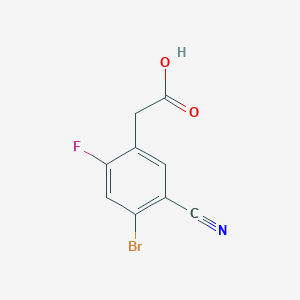 2-(4-Bromo-5-cyano-2-fluorophenyl)acetic acid