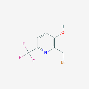 molecular formula C7H5BrF3NO B1412123 2-Bromomethyl-3-hydroxy-6-(trifluoromethyl)pyridine CAS No. 1227606-08-7