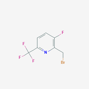 molecular formula C7H4BrF4N B1412124 2-Bromomethyl-3-fluoro-6-(trifluoromethyl)pyridine CAS No. 1227573-58-1
