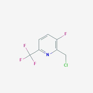 molecular formula C7H4ClF4N B1412127 2-Chloromethyl-3-fluoro-6-(trifluoromethyl)pyridine CAS No. 1227590-95-5