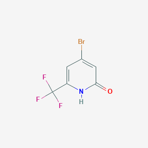 molecular formula C6H3BrF3NO B1412132 4-Bromo-2-hydroxy-6-(trifluoromethyl)pyridine CAS No. 1227571-18-7