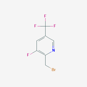 molecular formula C7H4BrF4N B1412135 2-(Bromomethyl)-3-fluoro-5-(trifluoromethyl)pyridine CAS No. 1227583-97-2