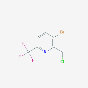 molecular formula C7H4BrClF3N B1412136 3-Bromo-2-chloromethyl-6-(trifluoromethyl)pyridine CAS No. 1227585-26-3