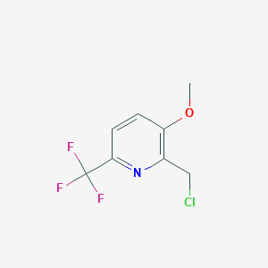 molecular formula C8H7ClF3NO B1412137 2-Chloromethyl-3-methoxy-6-(trifluoromethyl)pyridine CAS No. 1227606-47-4