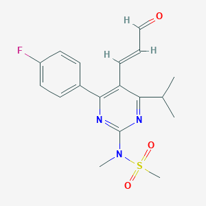 N-[4-(4-Fluorophenyl)-6-isopropyl-5-[(1E)-3-oxo-1-propenyl]-2-pyrimidinyl]-N-methyl-methanesulfonamide
