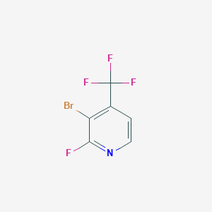 molecular formula C6H2BrF4N B1412142 3-Bromo-2-fluoro-4-(trifluoromethyl)pyridine CAS No. 1227599-89-4