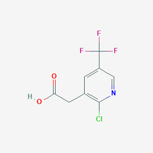 molecular formula C8H5ClF3NO2 B1412146 2-Chloro-5-(trifluoromethyl)pyridine-3-acetic acid CAS No. 1227596-13-5