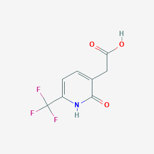 molecular formula C8H6F3NO3 B1412147 2-Hydroxy-6-(trifluoromethyl)pyridine-3-acetic acid CAS No. 1227562-17-5