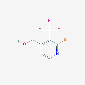 molecular formula C7H5BrF3NO B1412154 2-Bromo-3-(trifluoromethyl)pyridine-4-methanol CAS No. 1227592-69-9
