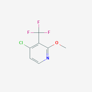 molecular formula C7H5ClF3NO B1412157 4-Chloro-2-methoxy-3-(trifluoromethyl)pyridine CAS No. 1227563-94-1