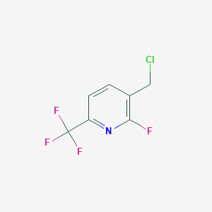 molecular formula C7H4ClF4N B1412158 3-Chloromethyl-2-fluoro-6-(trifluoromethyl)pyridine CAS No. 1227581-13-6