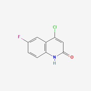 molecular formula C9H5ClFNO B14121655 4-Chloro-6-fluoroquinolin-2(1H)-one 