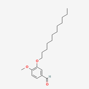 molecular formula C20H32O3 B14121677 3-(Dodecyloxy)-4-methoxybenzaldehyde 