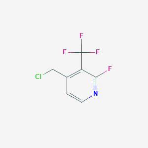 molecular formula C7H4ClF4N B1412168 4-Chloromethyl-2-fluoro-3-(trifluoromethyl)pyridine CAS No. 1227581-18-1