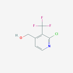 molecular formula C7H5ClF3NO B1412170 (2-Chloro-3-(trifluoromethyl)pyridin-4-yl)methanol CAS No. 1227578-86-0