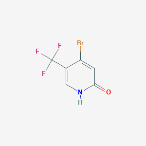 molecular formula C6H3BrF3NO B1412172 4-Bromo-2-hydroxy-5-(trifluoromethyl)pyridine CAS No. 1227494-05-4