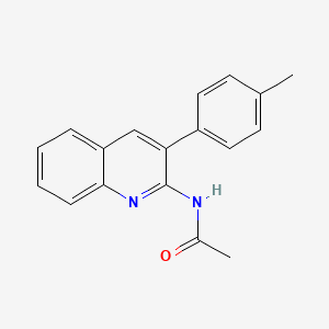 molecular formula C18H16N2O B14121729 N-(3-(p-Tolyl)quinolin-2-yl)acetamide 