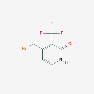 molecular formula C7H5BrF3NO B1412174 4-Bromomethyl-2-hydroxy-3-(trifluoromethyl)pyridine CAS No. 1227579-71-6