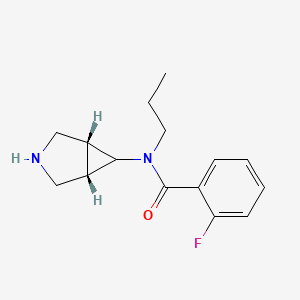 molecular formula C15H19FN2O B14121751 N-((1R,5S)-3-Azabicyclo[3.1.0]hexan-6-yl)-2-fluoro-N-propylbenzamide 