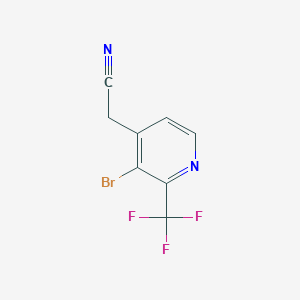 3-Bromo-2-(trifluoromethyl)pyridine-4-acetonitrile