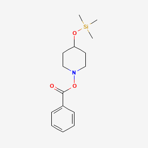 molecular formula C15H23NO3Si B14121772 4-((Trimethylsilyl)oxy)piperidin-1-yl benzoate 