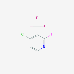 molecular formula C6H2ClF3IN B1412178 4-Chloro-2-iodo-3-(trifluoromethyl)pyridine CAS No. 1227515-24-3