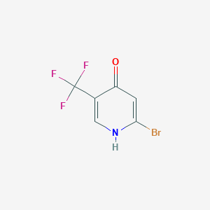 molecular formula C6H3BrF3NO B1412179 2-Bromo-4-hydroxy-5-(trifluoromethyl)pyridine CAS No. 1211535-14-6