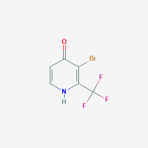 molecular formula C6H3BrF3NO B1412185 3-Bromo-4-hydroxy-2-(trifluoromethyl)pyridine CAS No. 1227593-40-9