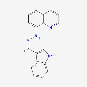 molecular formula C18H14N4 B14121855 Lenaldekar 
