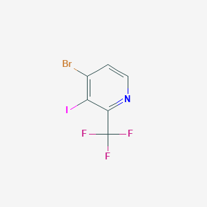 molecular formula C6H2BrF3IN B1412186 4-Bromo-3-iodo-2-(trifluoromethyl)pyridine CAS No. 1227571-84-7